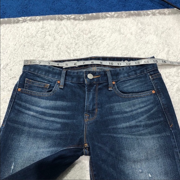 New Gap 1969 Real Straight Distressed Blue Jeans - Picture 10 of 13